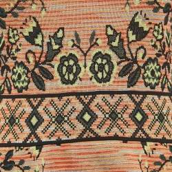 Pre Owned M Missoni Multicolor Patterned Knit Long Sleeve Midi Dress S