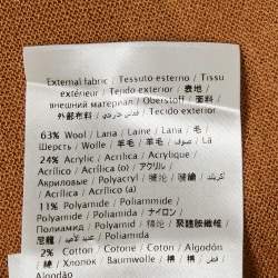 Pre Owned M Missoni Brown Wool Blend Knit Contrast Patterned Knit Trim Detail Top L