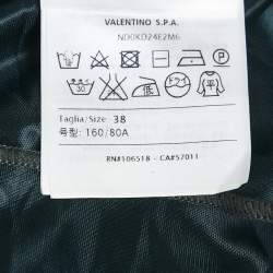 مملوكة مسبقًا M Missoni Green Patterned Knit Maxi Dress S