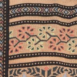 Pre Owned M Missoni Beige Floral Intarsia Knit Long Sleeve Cardigan S