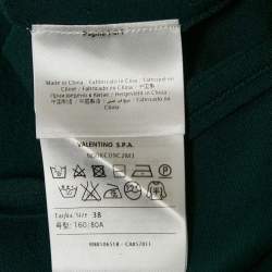 مملوكة مسبقًا M Missoni Green Jersey Long Sleeve Top S