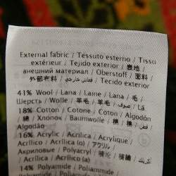 Pre Owned M Missoni Multicolor Patterned Wool Blend Long Sleeve Knit Top S