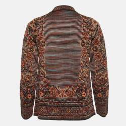 M Missoni Multicolor Patterned Knit Cardigan S