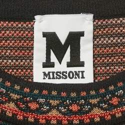 Pre Owned M Missoni Multicolor Patterned Knit Top M