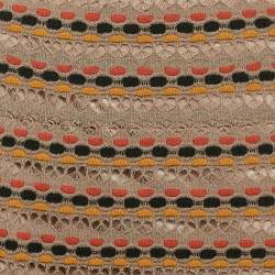 مملوكة مسبقًا M Missoni Multicolor Patterned Knit Maxi Skirt L