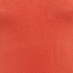 Pre Owned M Missoni Orange Knit Long Sleeve Crewneck Top M