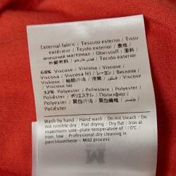 Pre Owned M Missoni Orange Knit Long Sleeve Crewneck Top M