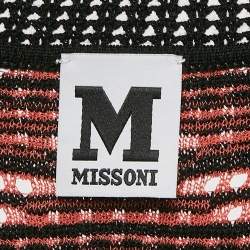 M Missoni Black/Green Patterned Knit Tank Top L
