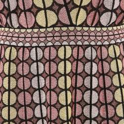 M Missoni Multicolor Patterned Lurex Knit Midi Dress L