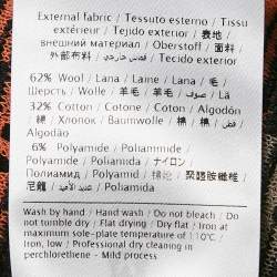 Pre Owned M Missoni Black/Orange Patterned Knit Long Cardigan S