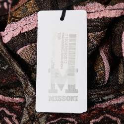 M Missoni Burgundy Lurex Knit Sleeveless Top M