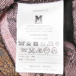 M Missoni Burgundy Lurex Knit Sleeveless Top M