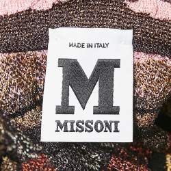 M Missoni Burgundy Lurex Knit Sleeveless Top M