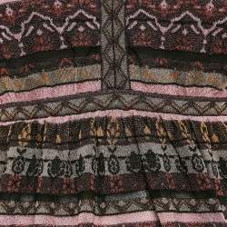 M Missoni Burgundy Lurex Knit Sleeveless Top M