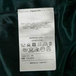 Pre Owned M Missoni Green Floral Knit Sleeveless Midi Dress M