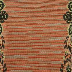 Pre Owned M Missoni Beige/Green Floral Patterned Knit Top S