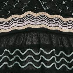 M Missoni Black Patterned Knit Sleeveless Top S
