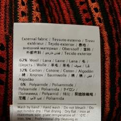 Pre Owned توب إم ميزوني تريكو بدون أكمام لون برتقالي/أسود مقاس كبير