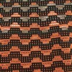 Pre Owned توب إم ميزوني تريكو بدون أكمام لون برتقالي/أسود مقاس كبير