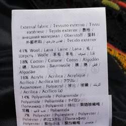 Pre Owned M Missoni Black/Orange Pointelle Knit Maxi Skirt M