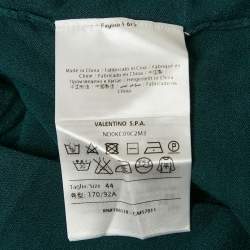 مملوكة مسبقًا M Missoni Teal Blue Stretch Knit Crewneck Sweatshirt M