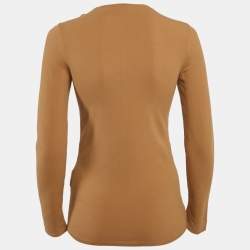M Missoni Beige Stretch Knit Crewneck Sweatshirt S