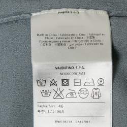 Pre Owned M Missoni Grey Stretch Knit Crewneck Sweatshirt L