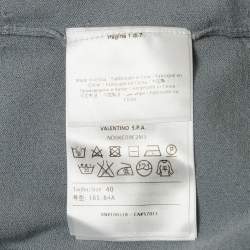 M Missoni Grey Stretch Knit Crewneck Sweatshirt S