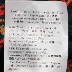 Pre Owned M Missoni Teal Green Floral Pattern Knit Long Sleeve Top L