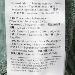 Pre Owned M Missoni Green Patterned Lurex Knit Sweater Top L