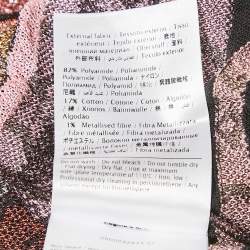 Pre Owned M Missoni Multicolor Patterned Knit V-Neck Sleeveless Top L