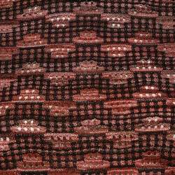 Pre Owned M Missoni Black/Multicolor Pinhole Pattern Knit Sweater Top S