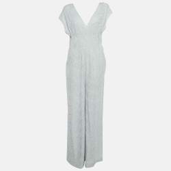 M Missoni Grey Lurex knit Strappy Jumpsuit M