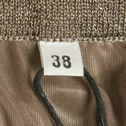 M Missoni Grey Lurex Knit Maxi Skirt S 