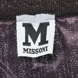 M Missoni Purple Lurex Knit Maxi Skirt S
