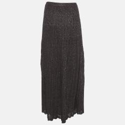M Missoni Purple Lurex Knit Maxi Skirt S