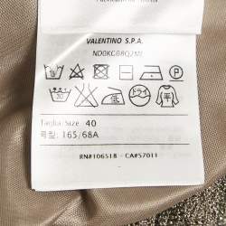 Pre Owned M Missoni Grey Lurex Knit Maxi Skirt S