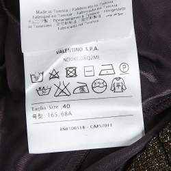 Pre Owned M Missoni Purple Lurex Knit Maxi Skirt S