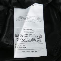 مملوكة مسبقًا M Missoni Blue/Black Patterned Lurex Knit Maxi Skirt L