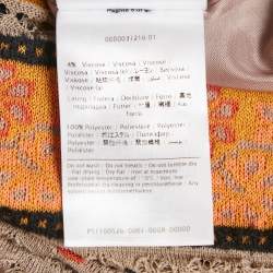 M Missoni Brown Stripe Pointelle Knit Maxi Skirt S