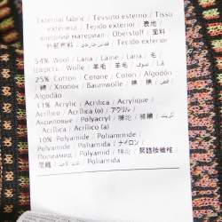 M Missoni Beige Floral Pattern Knit Full Sleeve Cardigan L