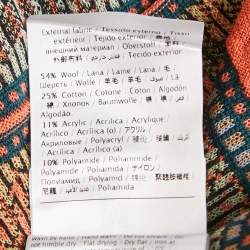 M Missoni Orange Floral Pattern Knit Cardigan M