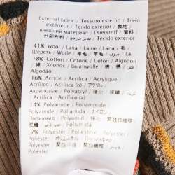 M Missoni Brown Pointelle Knit Button Front Cardigan L