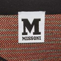 Pre Owned توب أم ميزوني تريكوت نمط زهري وردي مقاس كبير (لارج)