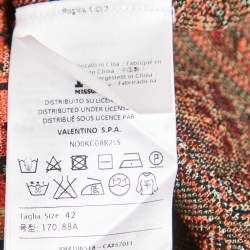 Pre Owned M Missoni Pink Floral Patterned Knit Top L