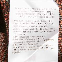 Pre Owned M Missoni Pink Floral Patterned Knit Top L