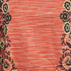 Pre Owned M Missoni Pink Floral Patterned Knit Top L