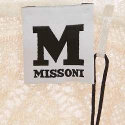 مملوكة مسبقًا M Missoni White Lurex Knit Top L