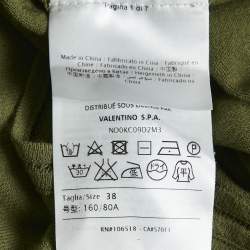 Pre Owned M Missoni Green Stretch Knit Crewneck Top S