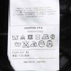 Pre Owned M Missoni Orange/Green Alga and Bubble Knit A-Line Mini Dress M